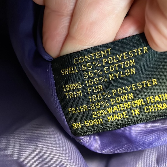 Vintage Fleet Street ski coat puffer with fur lined hood - Picture 5 of 12